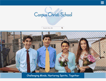 Tablet Screenshot of corpuschristischool.com